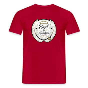 Engel im Nachtdienst Pflege Krankenschwester Shirt - Männer T-Shirt - Rot - Vorne - AI Model Male 178 dark (178cm)