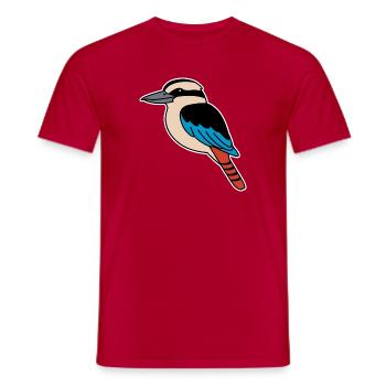 Kookaburra - Lachender Hans - Männer T-Shirt - Rot - Vorne - AI Model Male 178 dark (178cm)