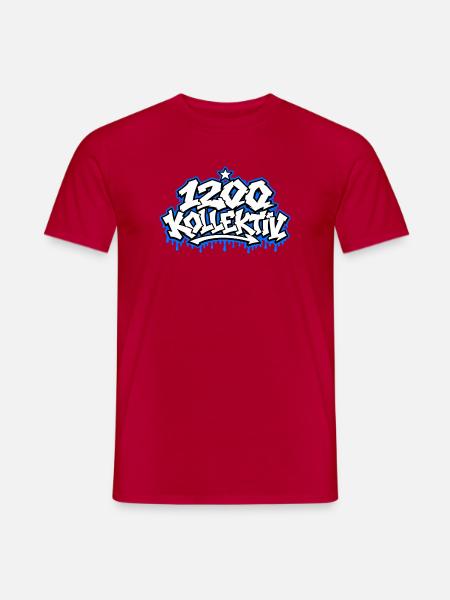 1200 Kollektion Graffiti Label - Männer T-Shirt - Rot