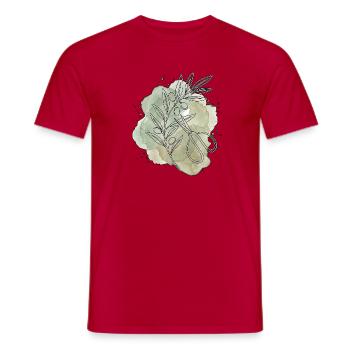 Olivenbaum Experte - Männer T-Shirt - Rot - Vorne - AI Model Male 178 dark (178cm)