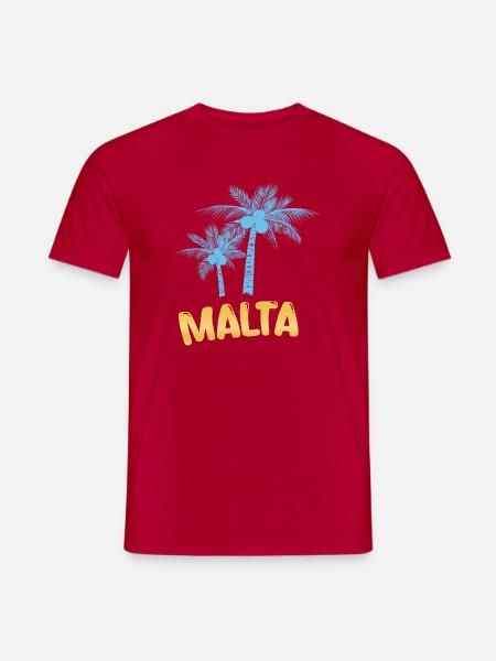 Geschenk für Malta - Männer T-Shirt - Rot