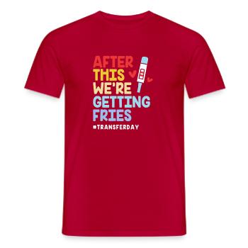 Embryo Transfer Tag Fötus - Männer T-Shirt - Rot - Vorne - AI Model Male 178 dark (178cm)