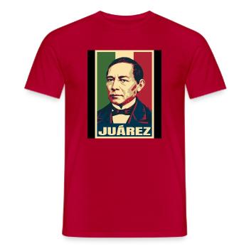 Benito Juárez Mexiko Pop Art - Männer T-Shirt - Rot - Vorne - AI Model Male 178 dark (178cm)