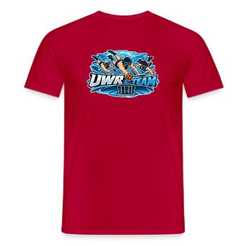 UWR Team Wasserrugby Logo - Männer T-Shirt - Rot - Vorne - AI Model Male 178 dark (178cm)