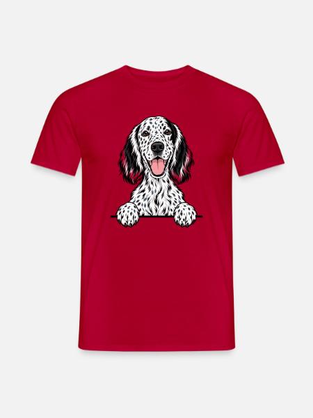 Englischer Setter - Männer T-Shirt - Rot