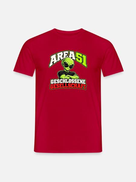 Area 51 – Geschlossene Gesellschaft - Männer T-Shirt - Rot