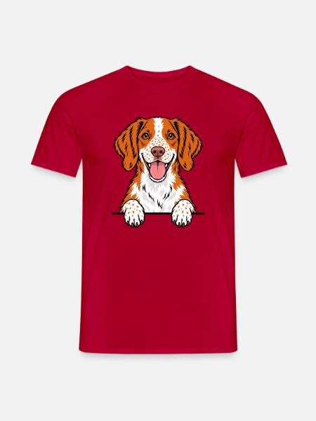 Brittany Spaniel Epagneul Breton - Männer T-Shirt - Rot