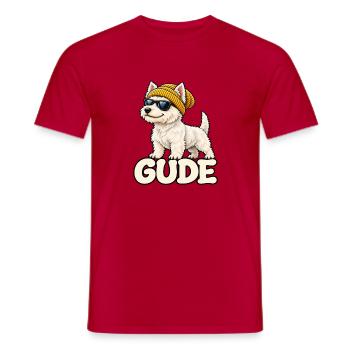 Cooler Westi Gude - Männer T-Shirt - Rot - Vorne - AI Model Male 178 dark (178cm)