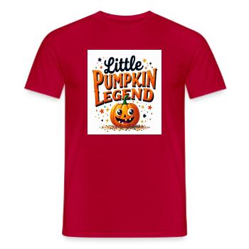 Kleine Kürbislegende - Männer T-Shirt - Rot - Vorne - AI Model Male 178 dark (178cm)