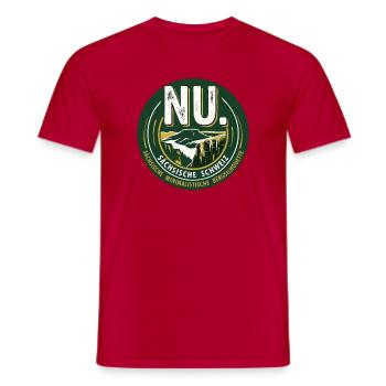 SÄCHSISCHE SCHWEIZ NU - Männer T-Shirt - Rot - Vorne - AI Model Male 178 dark (178cm)