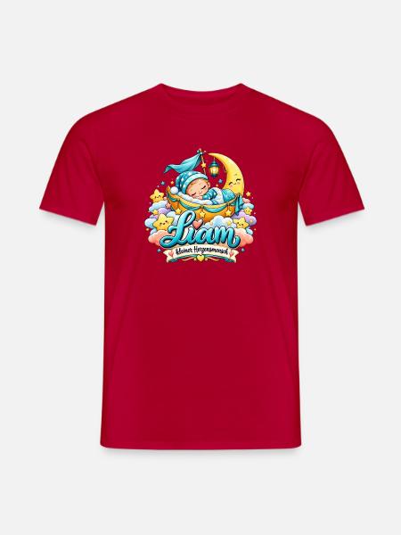 Liam KleinerHerzensmensch Mondtraum - Männer T-Shirt - Rot