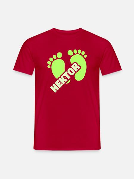 Hektor - Männer T-Shirt - Rot