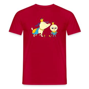 Ein königlicher Spaziergang - Männer T-Shirt - Rot - Vorne - AI Model Male 178 dark (178cm)