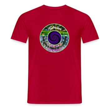 Kybalion-Spirale der Verbindung Lila - Männer T-Shirt - Rot - Vorne - AI Model Male 178 dark (178cm)