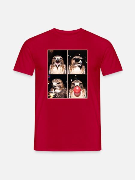 Habichte Habicht - Männer T-Shirt - Rot