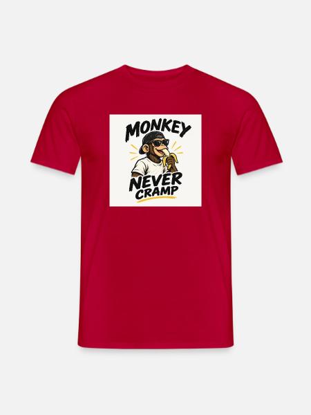 Mokey never cramps - Männer T-Shirt - Rot