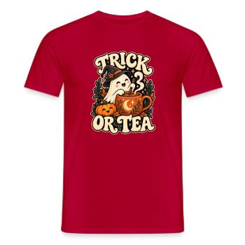 Trick oder Tee - Männer T-Shirt - Rot - Vorne - AI Model Male 178 dark (178cm)