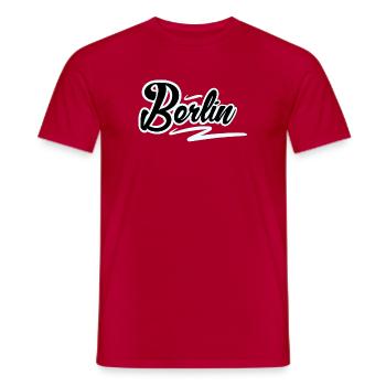 Berlin - T-shirt homme - rouge - Devant - AI Model Male 178 dark (178cm)
