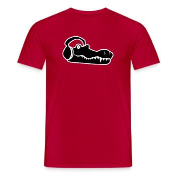 Crocodile Sound - T-shirt homme - rouge - Devant - AI Model Male 178 dark (178cm)