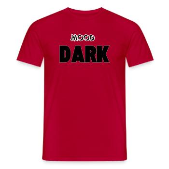 Mood: Dark - Men's T-Shirt - red - Front - AI Model Male 178 dark (178cm)
