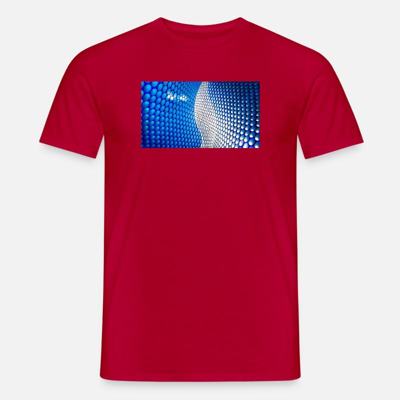 Cobalt Bubblewave Abstract - Men's T-Shirt - red