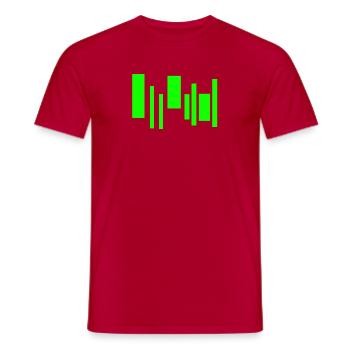 Neon Equalizer Rhythm - Männer T-Shirt - Rot - Vorne - AI Model Male 178 dark (178cm)