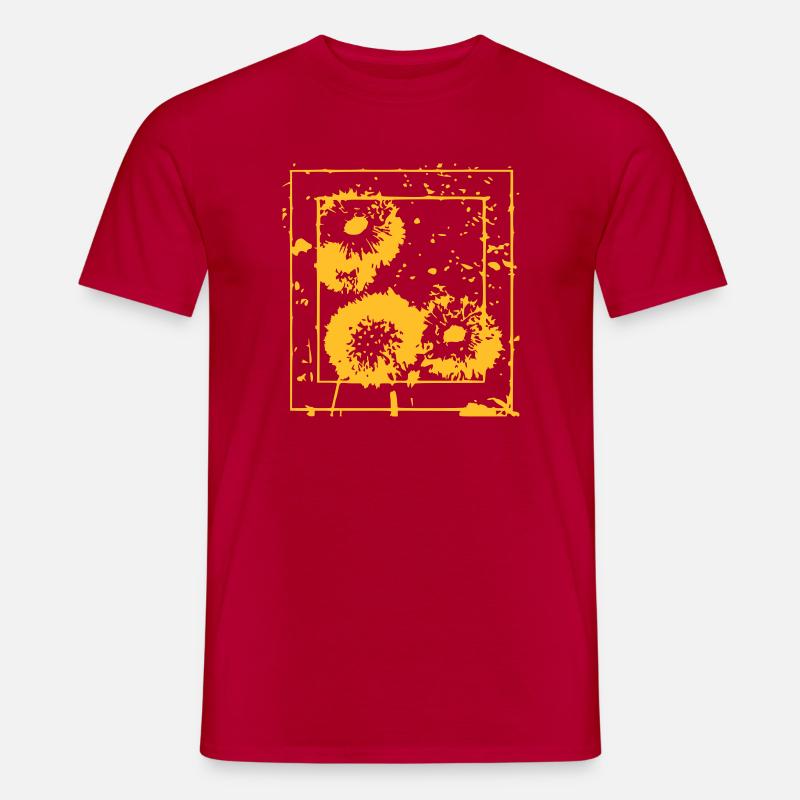 pusteblume - Männer T-Shirt - Rot