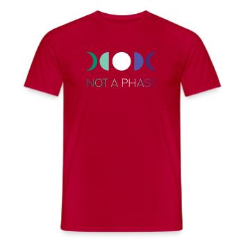 LGBTQ Pride Month - Keine Phase - Schwule - Männer T-Shirt - Rot - Vorne - AI Model Male 178 dark (178cm)