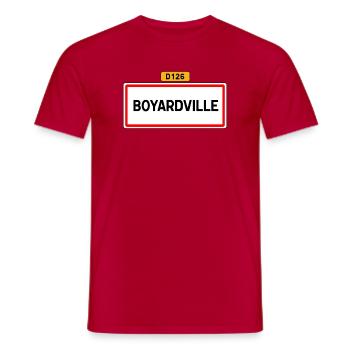 Boyardville D126 - T-shirt homme - rouge - Devant - AI Model Male 178 dark (178cm)