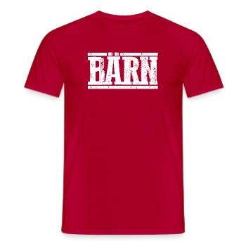 Bern - Bears - Men's T-Shirt - red - Front - AI Model Male 178 dark (178cm)