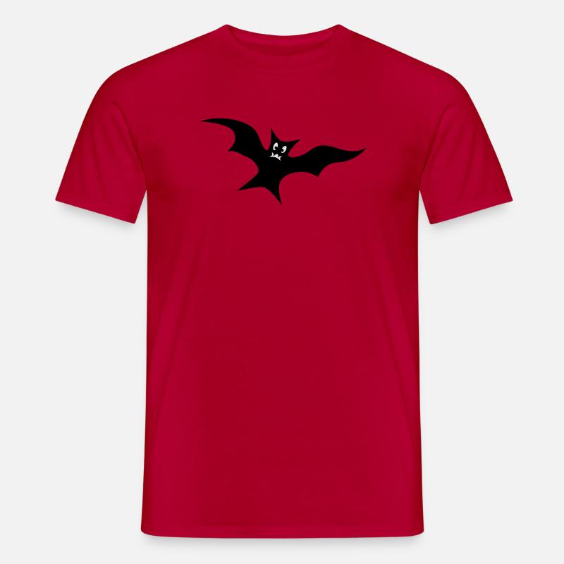 Fledermaus - Männer T-Shirt - Rot