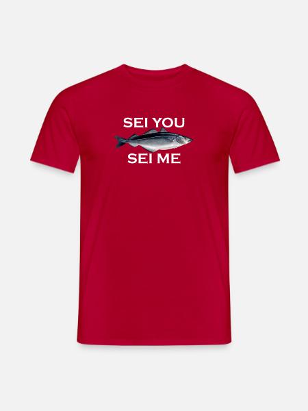 Sag, du sagst, ich - Männer T-Shirt - Rot