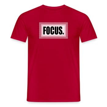 Konzentriere dich auf das Rauschen - Männer T-Shirt - Rot - Vorne - AI Model Male 178 dark (178cm)