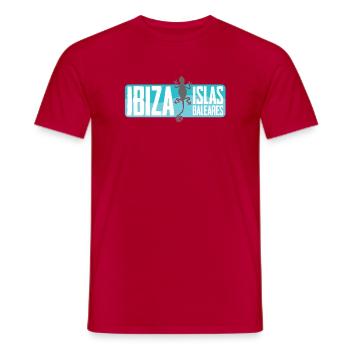 Ibiza Insel Vektor Design - Männer T-Shirt - Rot - Vorne - AI Model Male 178 dark (178cm)