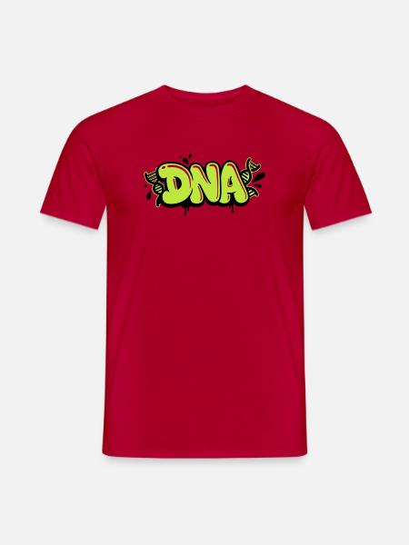 Graffiti de lettrage ADN - T-shirt homme - rouge