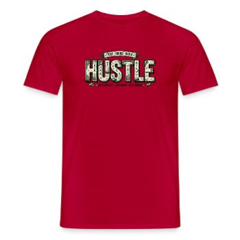 Hustle-Banknoten-Mosaik - Männer T-Shirt - Rot - Vorne - AI Model Male 178 dark (178cm)