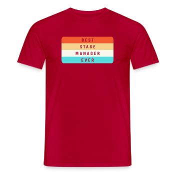 Theater - Männer T-Shirt - Rot - Vorne - AI Model Male 178 dark (178cm)