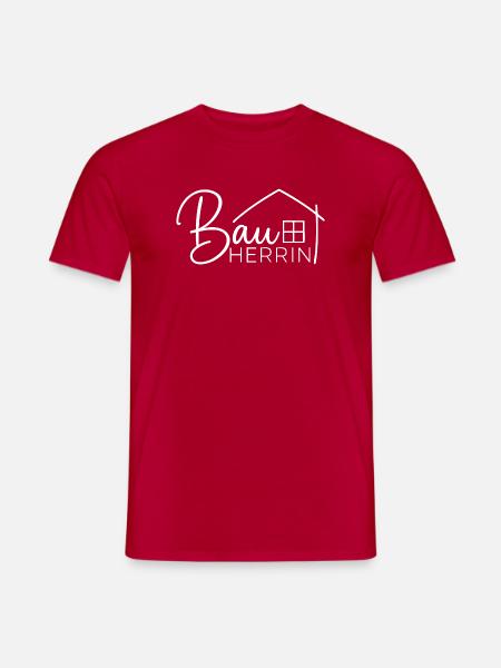 Bauherrin Hausbau Eigenheim - Männer T-Shirt - Rot