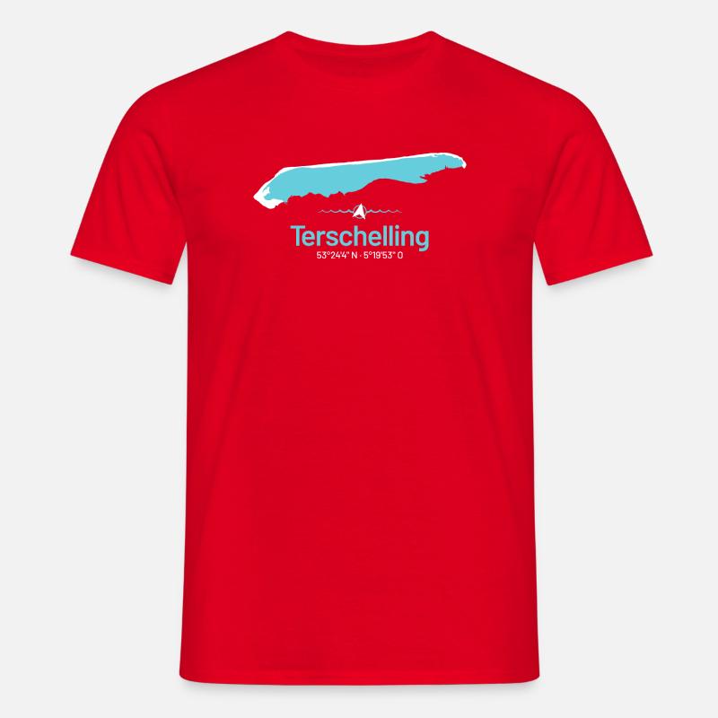 Terschelling | Design map - Men's T-Shirt - red
