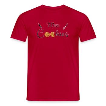 Fehlende Cookies - Männer T-Shirt - Rot - Vorne - AI Model Male 178 dark (178cm)