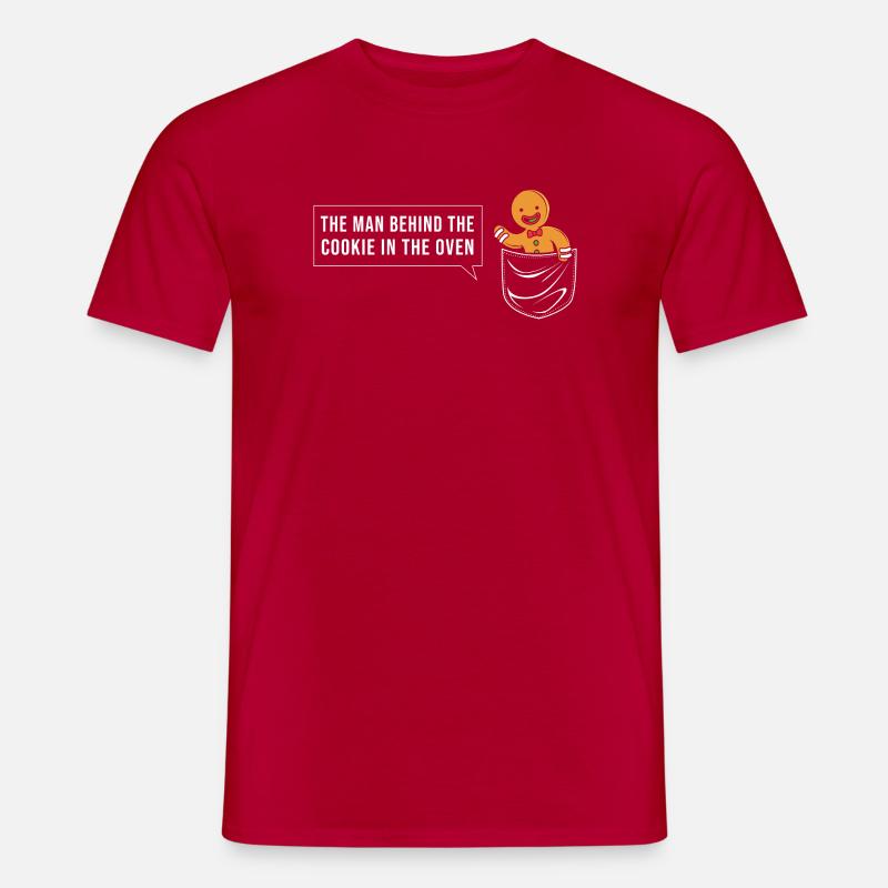 Werdender Papa werdende Väter - Männer T-Shirt - Rot