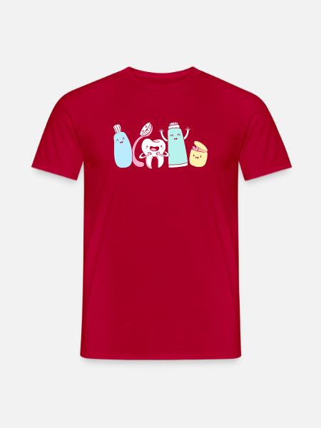 Receptionist Dentist - Men's T-Shirt - red
