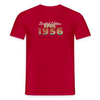 70e anniversaire Édition Limitée (SCR) 04/1956 - T-shirt homme - rouge - Devant - AI Model Male 178 dark (178cm)