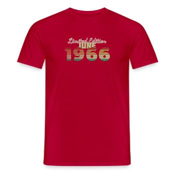 60th Anniversary Limited Edition (SCR) 06/1966 - Men's T-Shirt - red - Front - AI Model Male 178 dark (178cm)