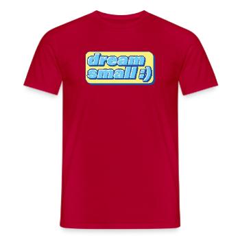 Retro Pixel Dream – Ironic motivation - Men's T-Shirt - red - Front - AI Model Male 178 dark (178cm)