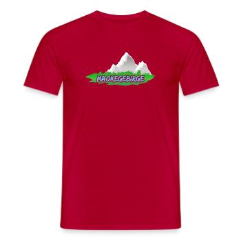Berg Maokegebirge - Männer T-Shirt - Rot - Vorne - AI Model Male 178 dark (178cm)
