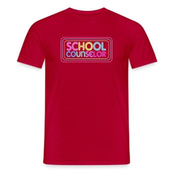 Schulbetreuer Schulberater Mentor School Counselor - Men's T-Shirt - red - Front - AI Model Male 178 dark (178cm)