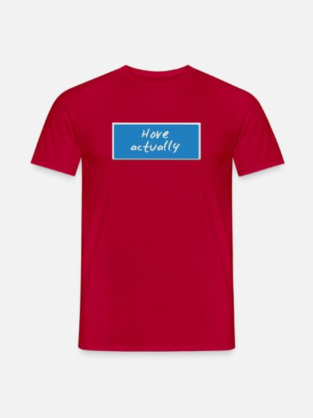Eigentlich Hove - Männer T-Shirt - Rot