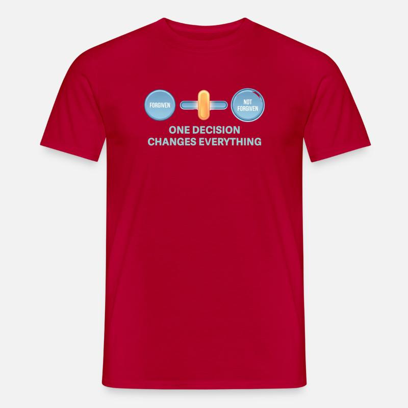 One decision changes everything - Men’s T-shirt - red