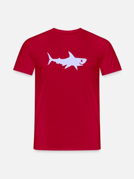 hai- - Männer T-Shirt - Rot